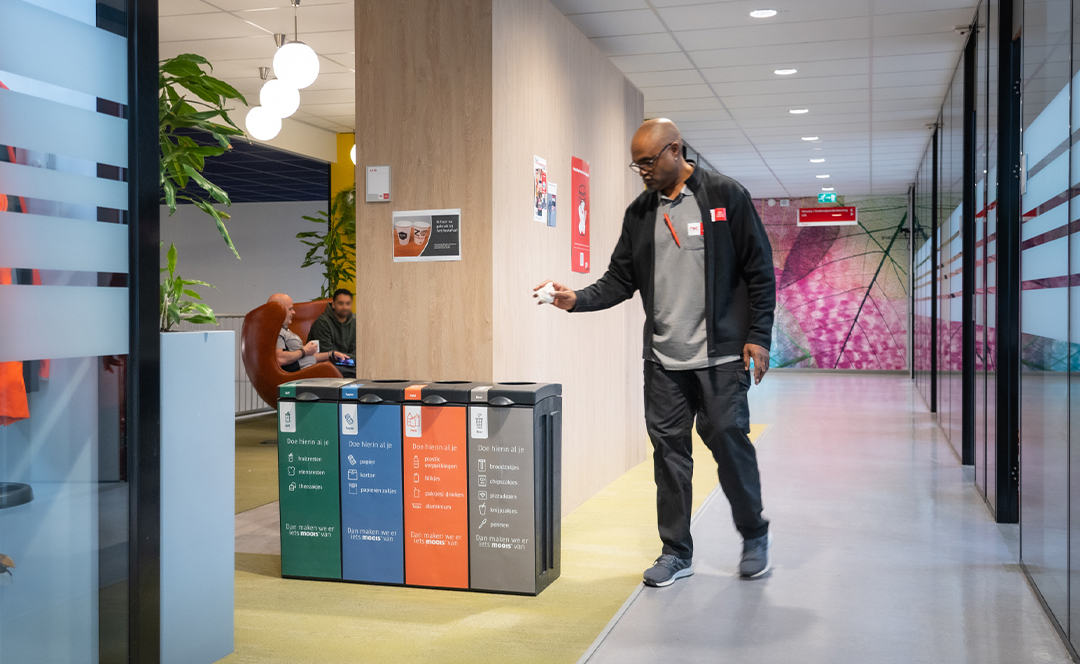 bonton original ROC amsterdam afval scheiden op school