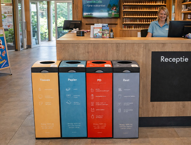 Vakantpark bonton original receptie afval scheiden