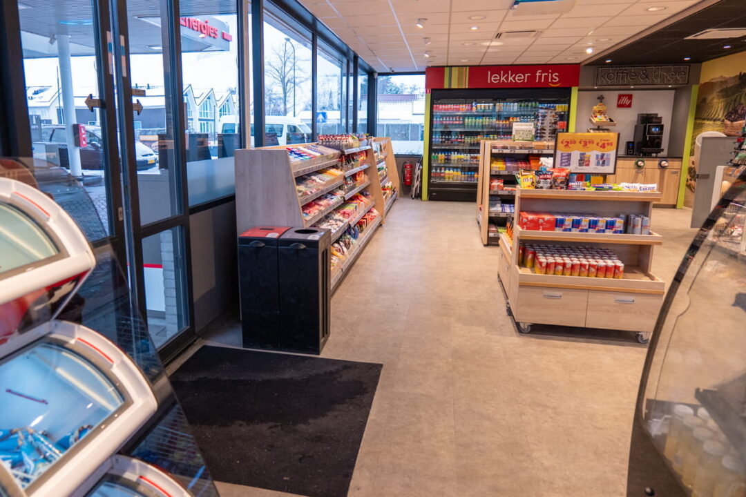 Afval scheiden op tankstation met Bonton