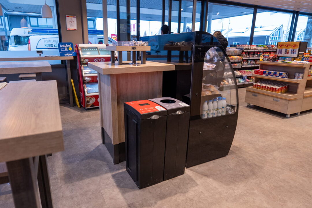 Bonton tankstation afval scheiden